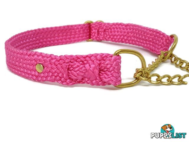 Martingale Dog Collars No Stitching Tough Yarnix - YNXCOLMARXL20LYELBLK
