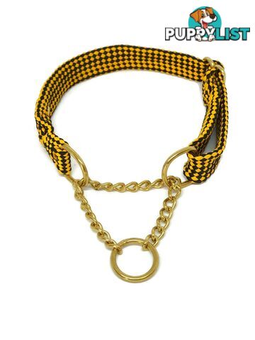 Martingale Dog Collars No Stitching Tough Yarnix - YNXCOLMARXL20LYELBLK