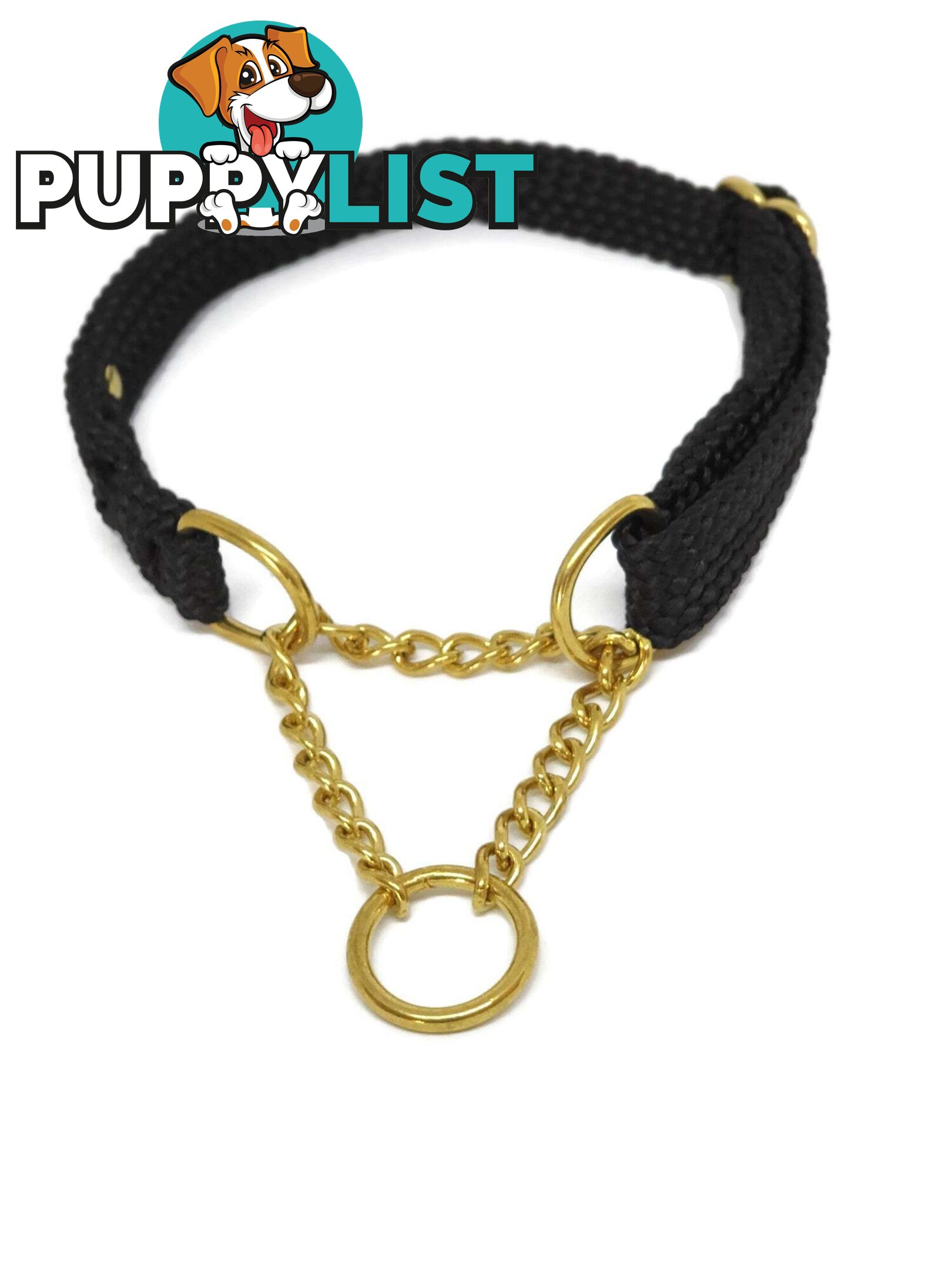 Martingale Dog Collars No Stitching Tough Yarnix - YNXCOLMARXL20LYELBLK