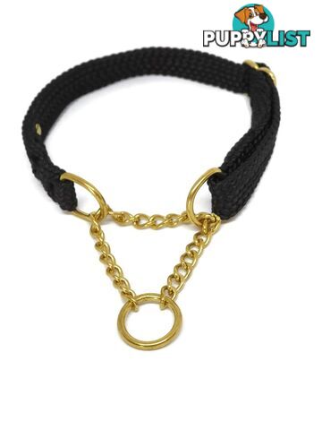Martingale Dog Collars No Stitching Tough Yarnix - YNXCOLMARXL20LYELBLK
