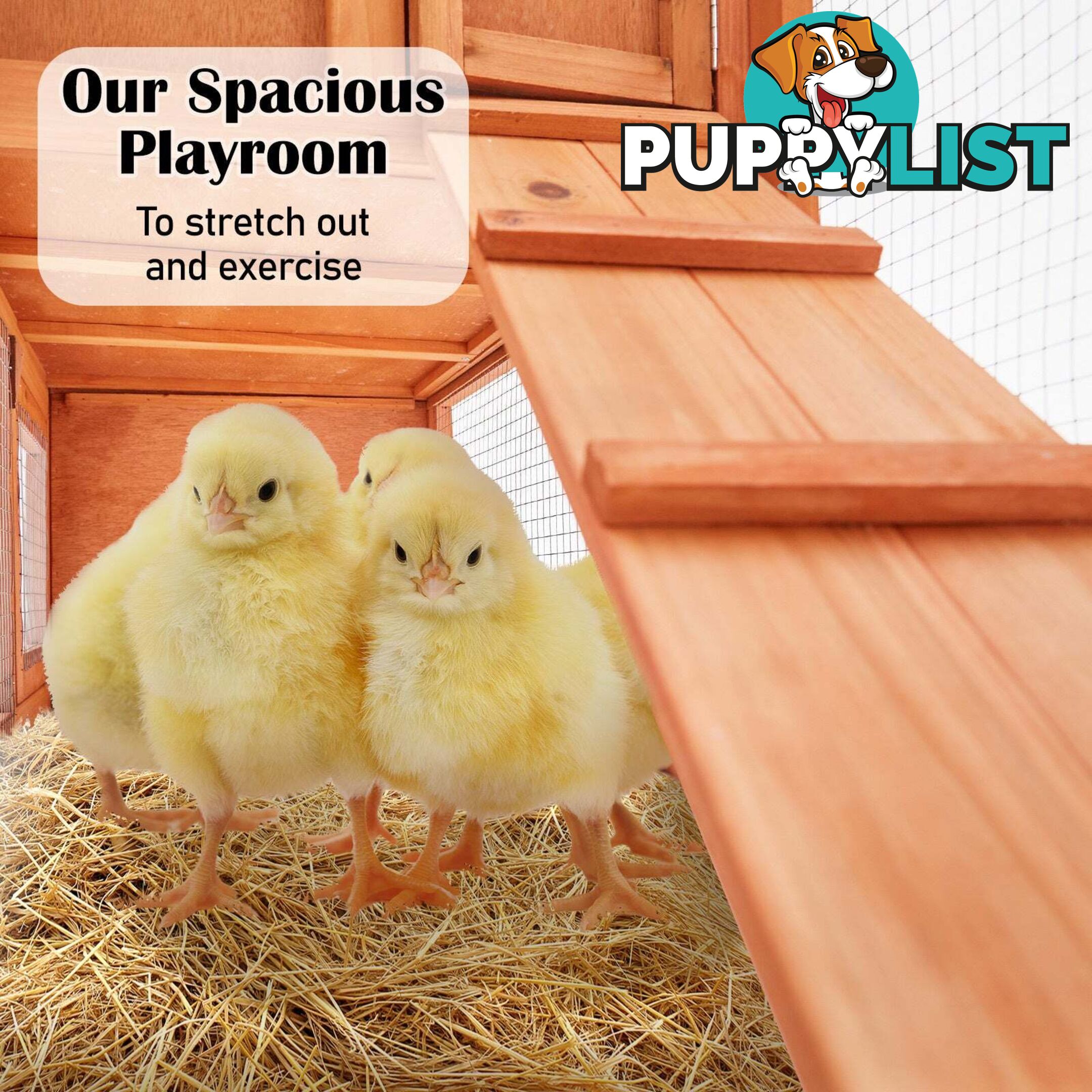 Rabbit Hutch Chicken Coop 204 x 45 x 85cm 2 Storey Cage Mansion - V274-PET-RH10016