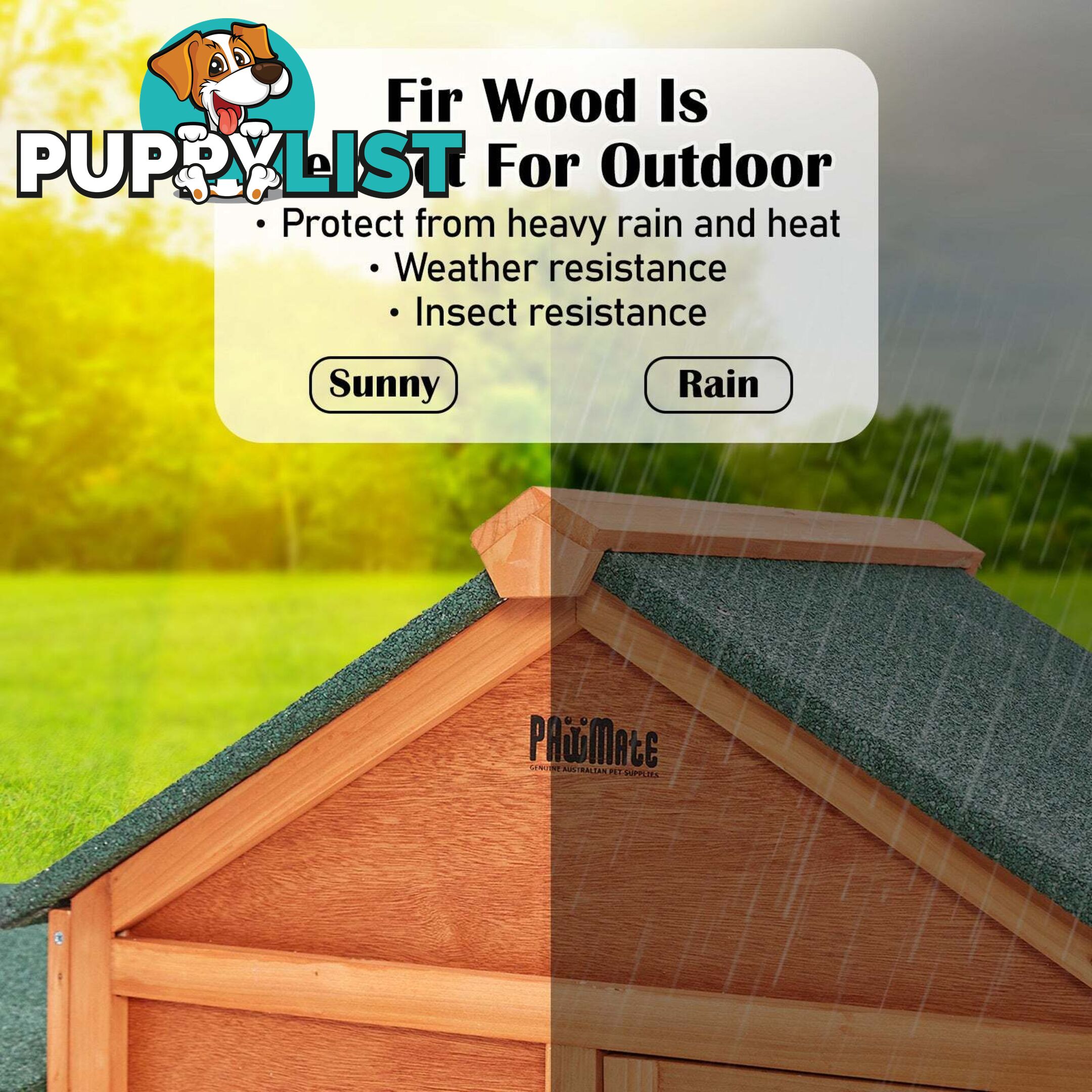 Rabbit Hutch Chicken Coop 204 x 45 x 85cm 2 Storey Cage Mansion - V274-PET-RH10016