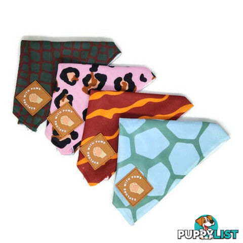 Designer Dog Bandana's by Explore with Paws - EWPBANLPNK