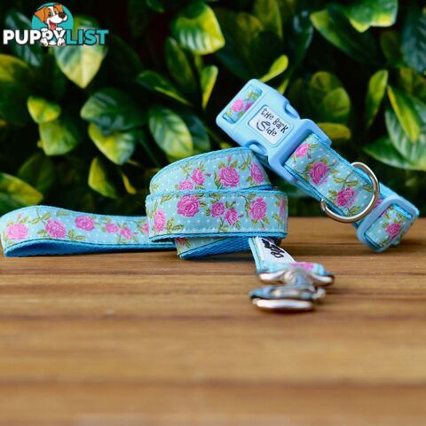Rose Dog Lead / Dog Leash - Hand Made by The Bark Side - TBSLDROSPNK201.8