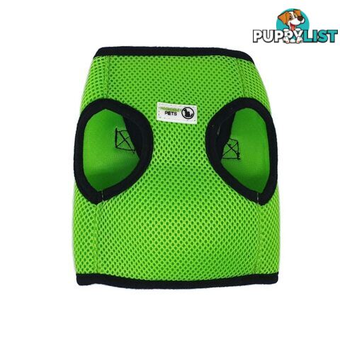 Vest Harness Pet Dog-Cat Step-in Velcro and Buckle Attachments - Moondidley Pets - MDPVESTMBLK