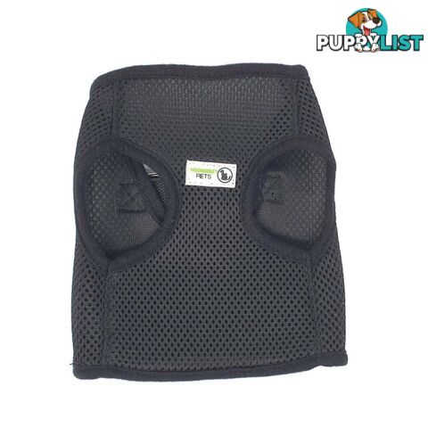 Vest Harness Pet Dog-Cat Step-in Velcro and Buckle Attachments - Moondidley Pets - MDPVESTMBLK