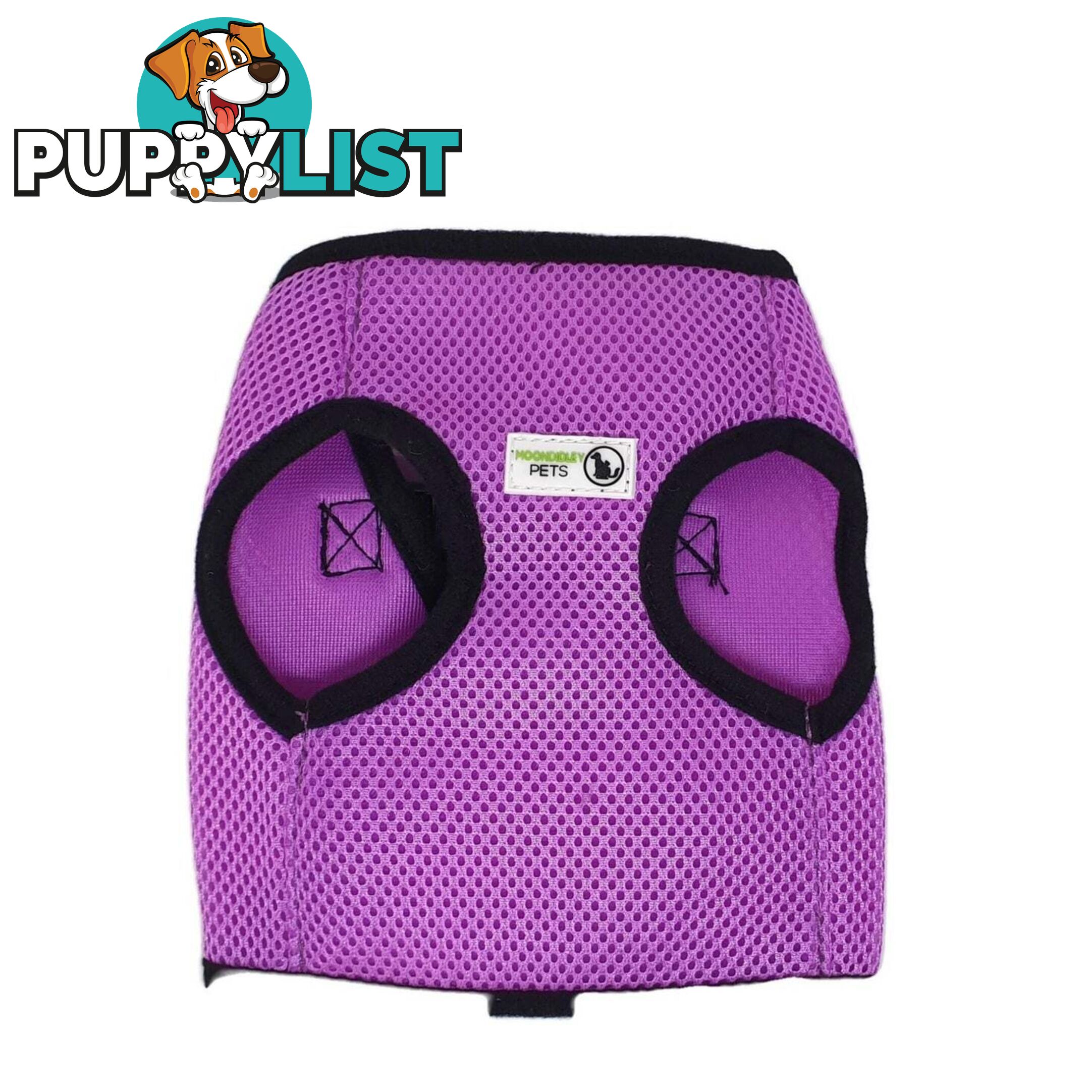 Doggie ID Vest Soft Air Mesh Personlised Embroidered - MDPIDVESLPNK