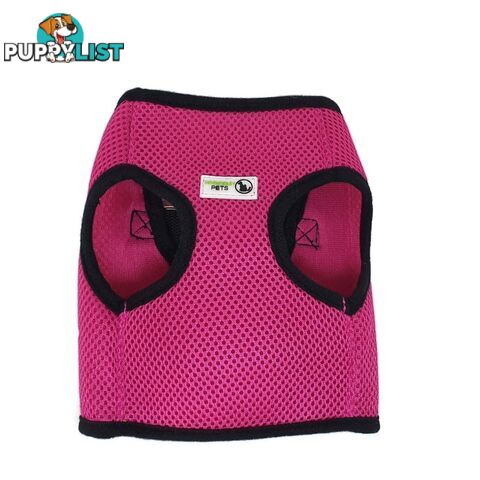 Doggie ID Vest Soft Air Mesh Personlised Embroidered - MDPIDVESLPNK
