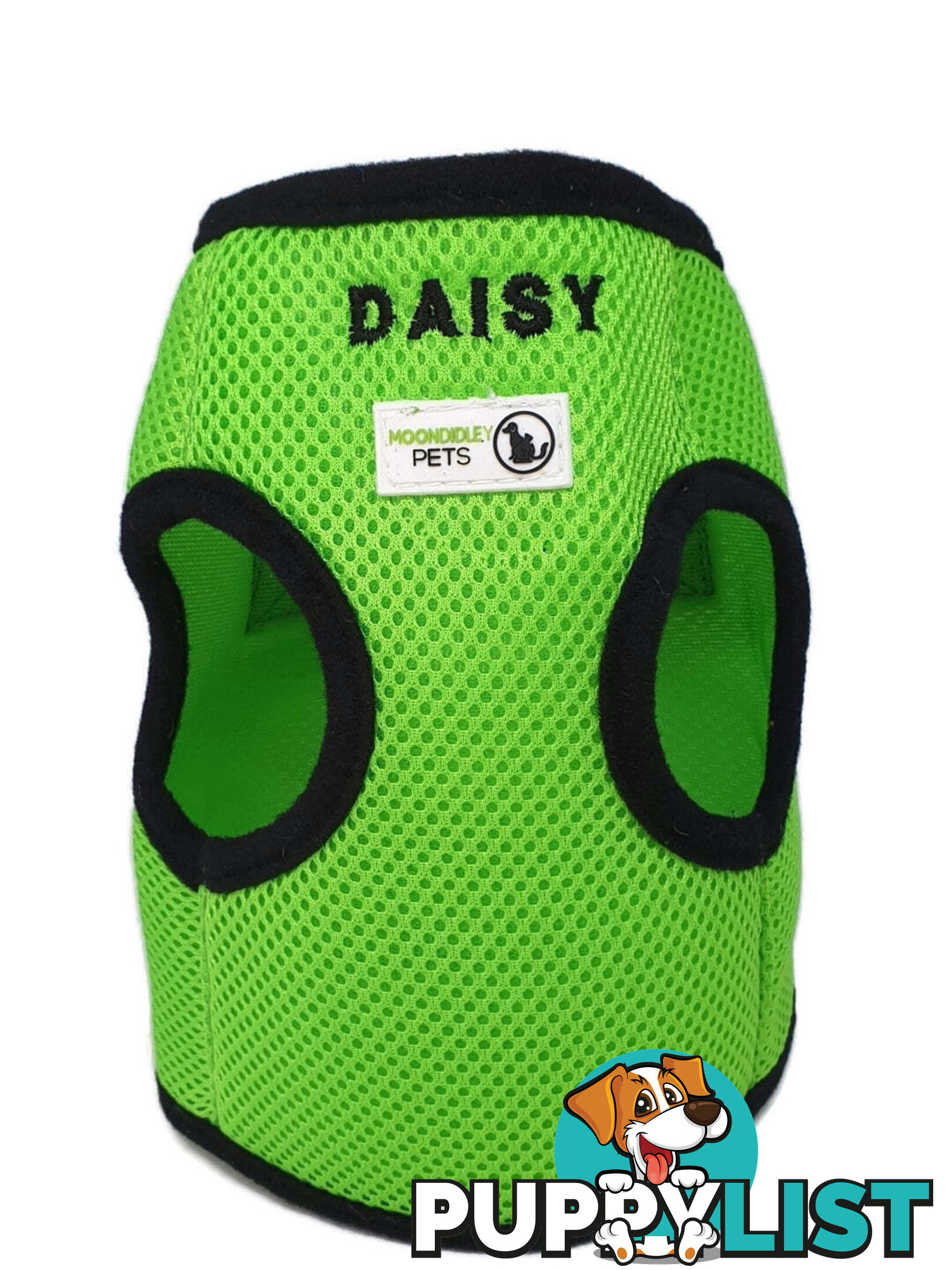 Doggie ID Vest Soft Air Mesh Personlised Embroidered - MDPIDVESLPNK
