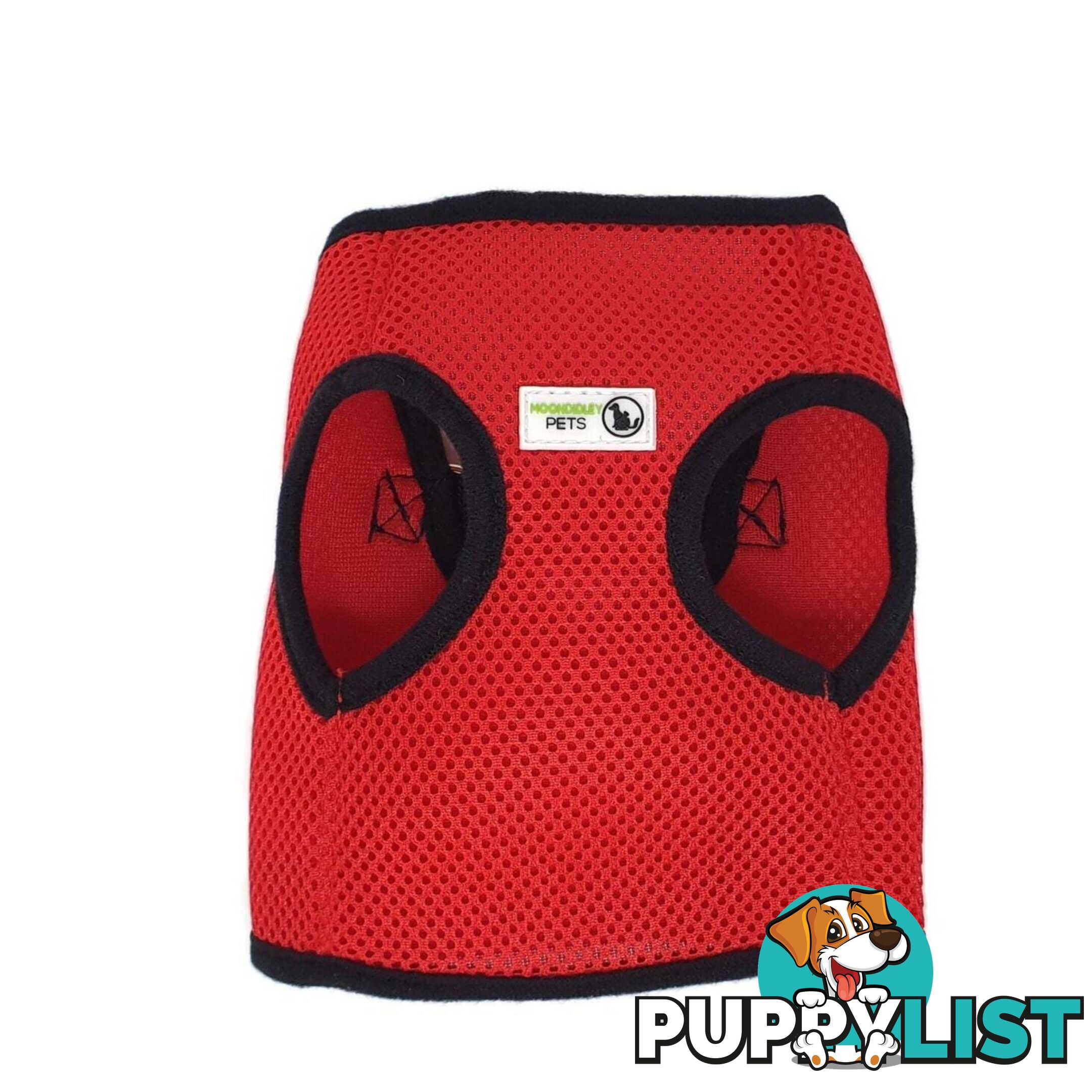 Vest Harness Pet Dog-Cat Step-in Velcro and Buckle Attachments - Moondidley Pets - MDPVESTLLBLU
