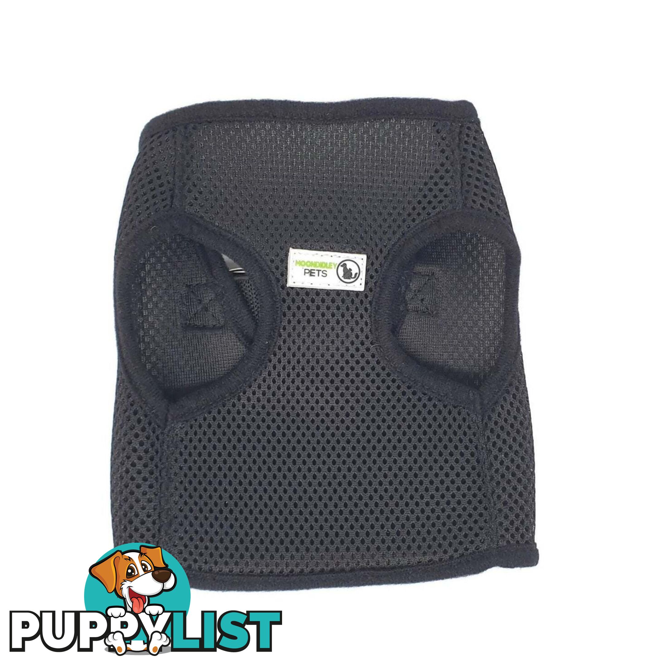 Vest Harness Pet Dog-Cat Step-in Velcro and Buckle Attachments - Moondidley Pets - MDPVESTLLBLU