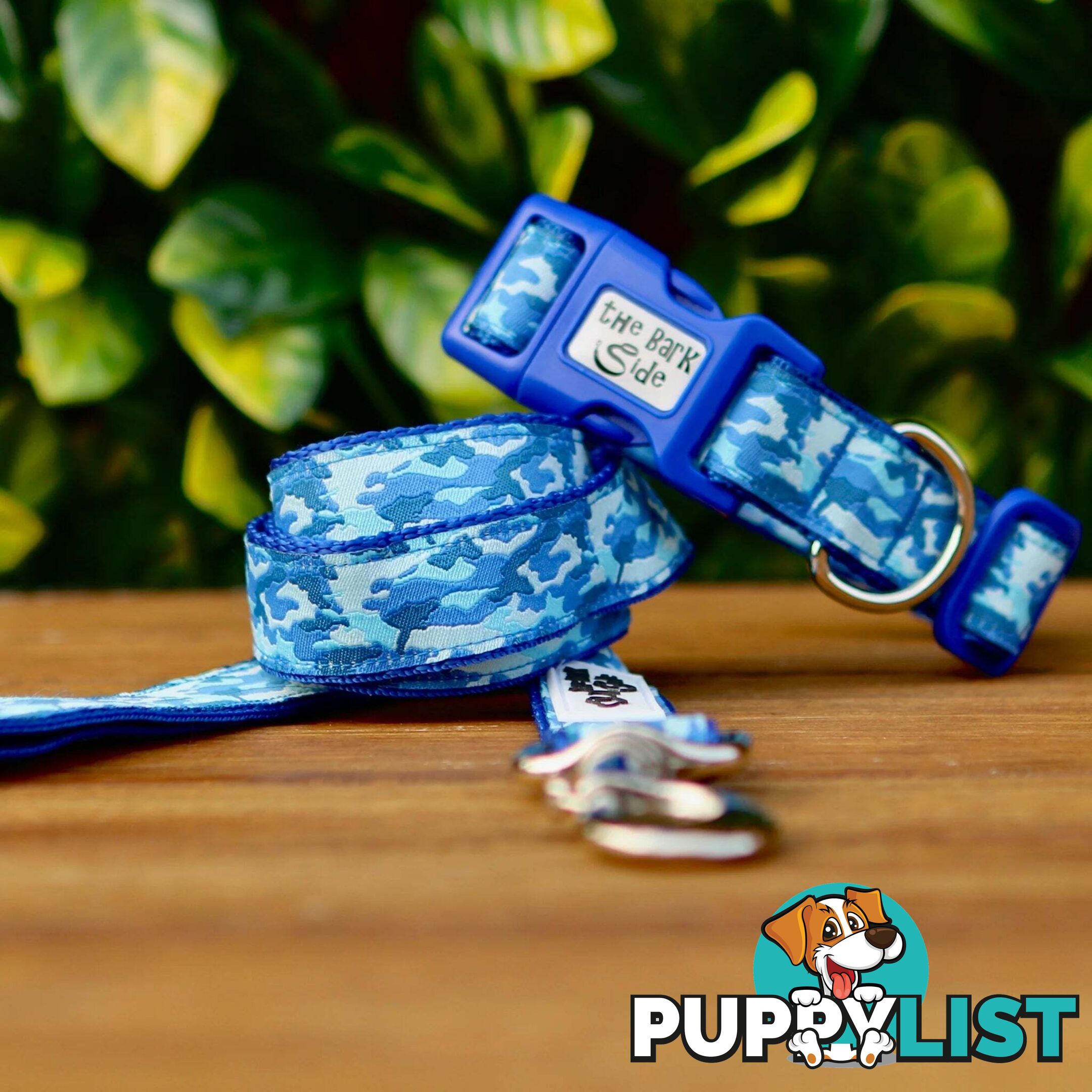 Camouflage Dog Lead / Dog Leash - Hand Made by The Bark Side - TBSLDCAMBLU251.2