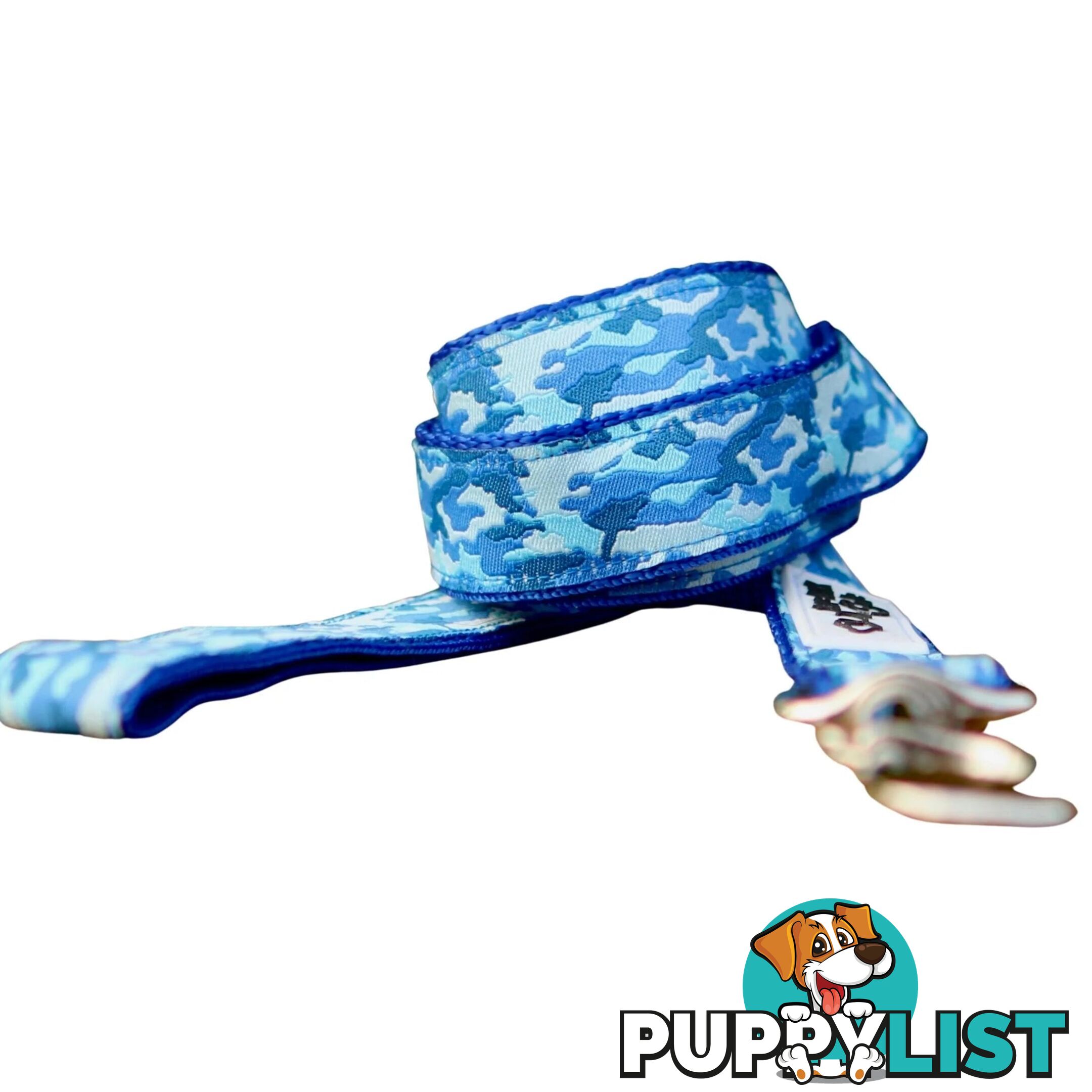Camouflage Dog Lead / Dog Leash - Hand Made by The Bark Side - TBSLDCAMBLU251.2
