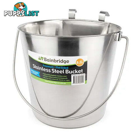FLAT SIDED STAINLESS BUCKETS - BAINBRIDGE - BB-A3591