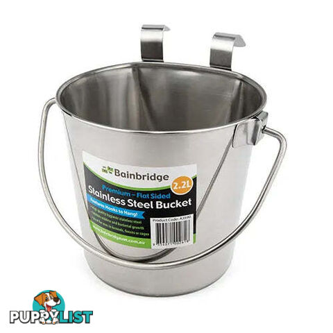 FLAT SIDED STAINLESS BUCKETS - BAINBRIDGE - BB-A3591