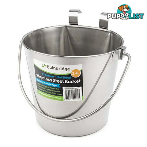 FLAT SIDED STAINLESS BUCKETS - BAINBRIDGE - BB-A3591