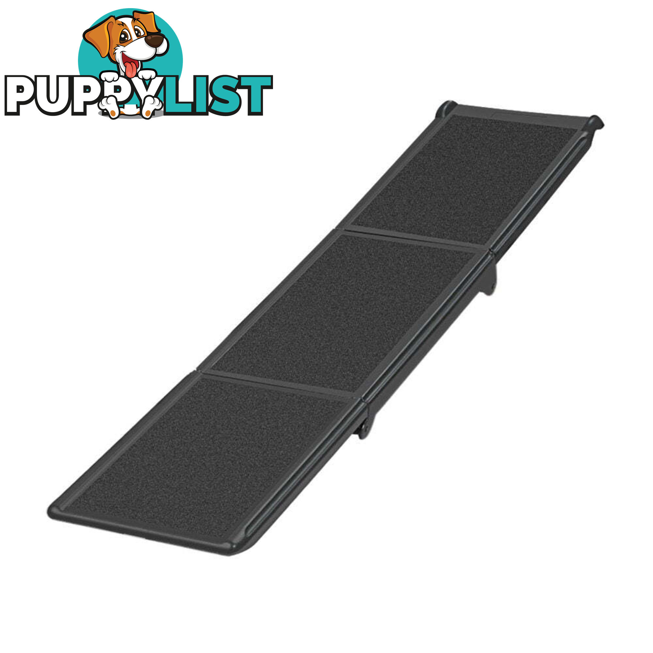 i.Pet Dog Ramp Pet Stairs Steps Car Travel SUV Ladder Foldable Portable Adjustable - FDR-D-453B-BK