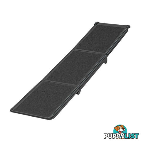 i.Pet Dog Ramp Pet Stairs Steps Car Travel SUV Ladder Foldable Portable Adjustable - FDR-D-453B-BK
