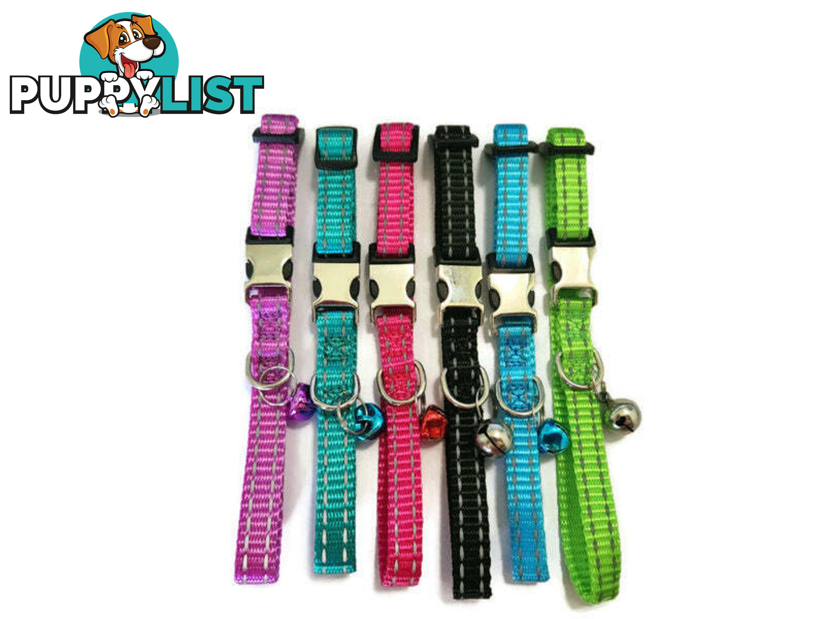Cat/Puppy Collar Reflective - Moondidley Pets - MDPCOLCATREFPNK