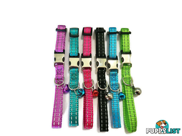 Cat/Puppy Collar Reflective - Moondidley Pets - MDPCOLCATREFPNK