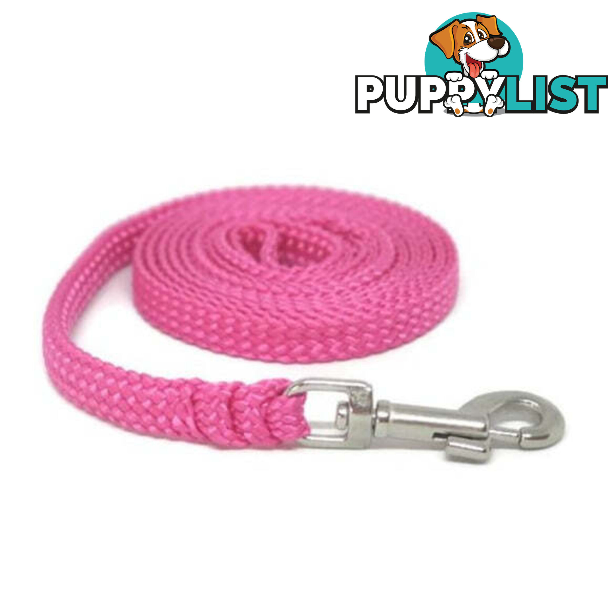 1.8m to 10m Long Dog Lead No Stitching Tough Yarnix 10mm Wide - YNXLD10-3-GRN-SS