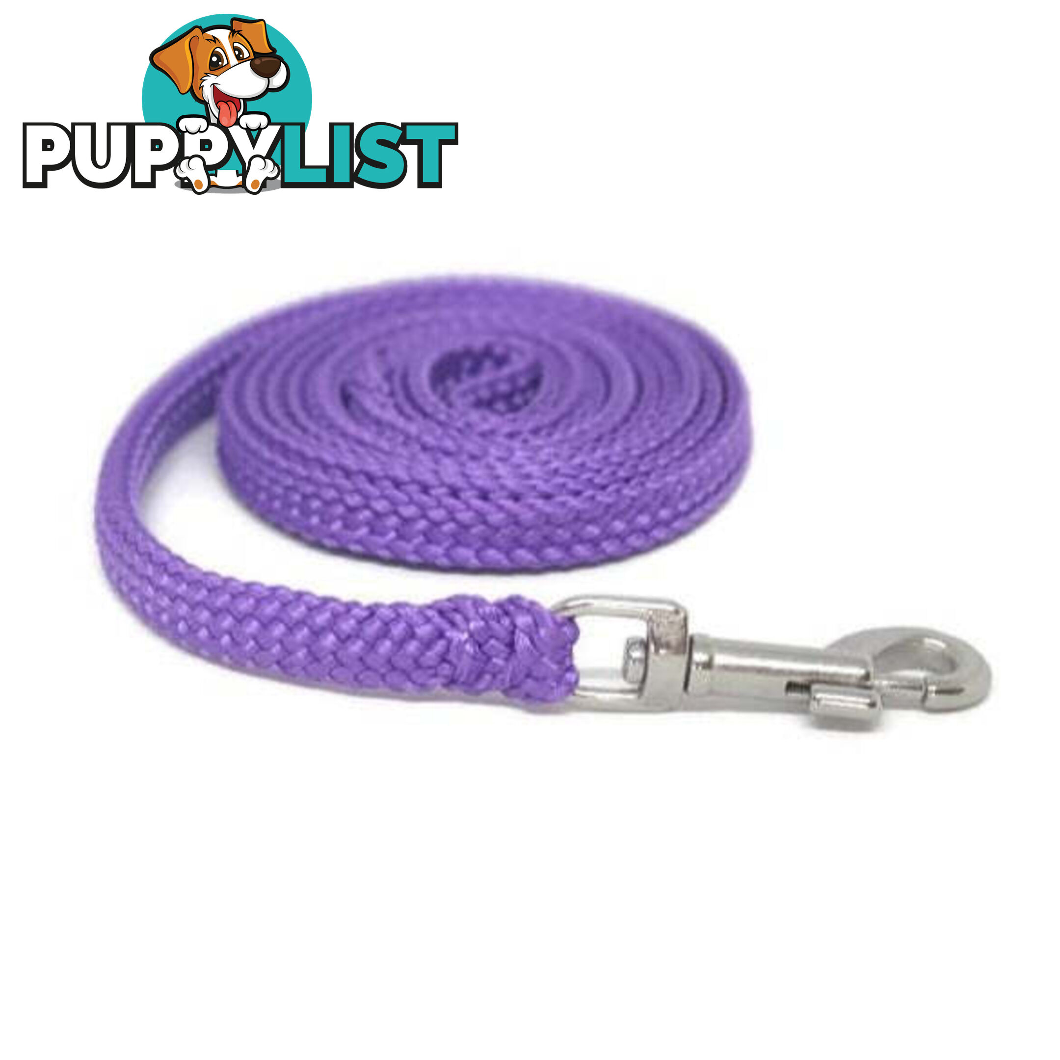 1.8m to 10m Long Dog Lead No Stitching Tough Yarnix 10mm Wide - YNXLD10-3-GRN-SS