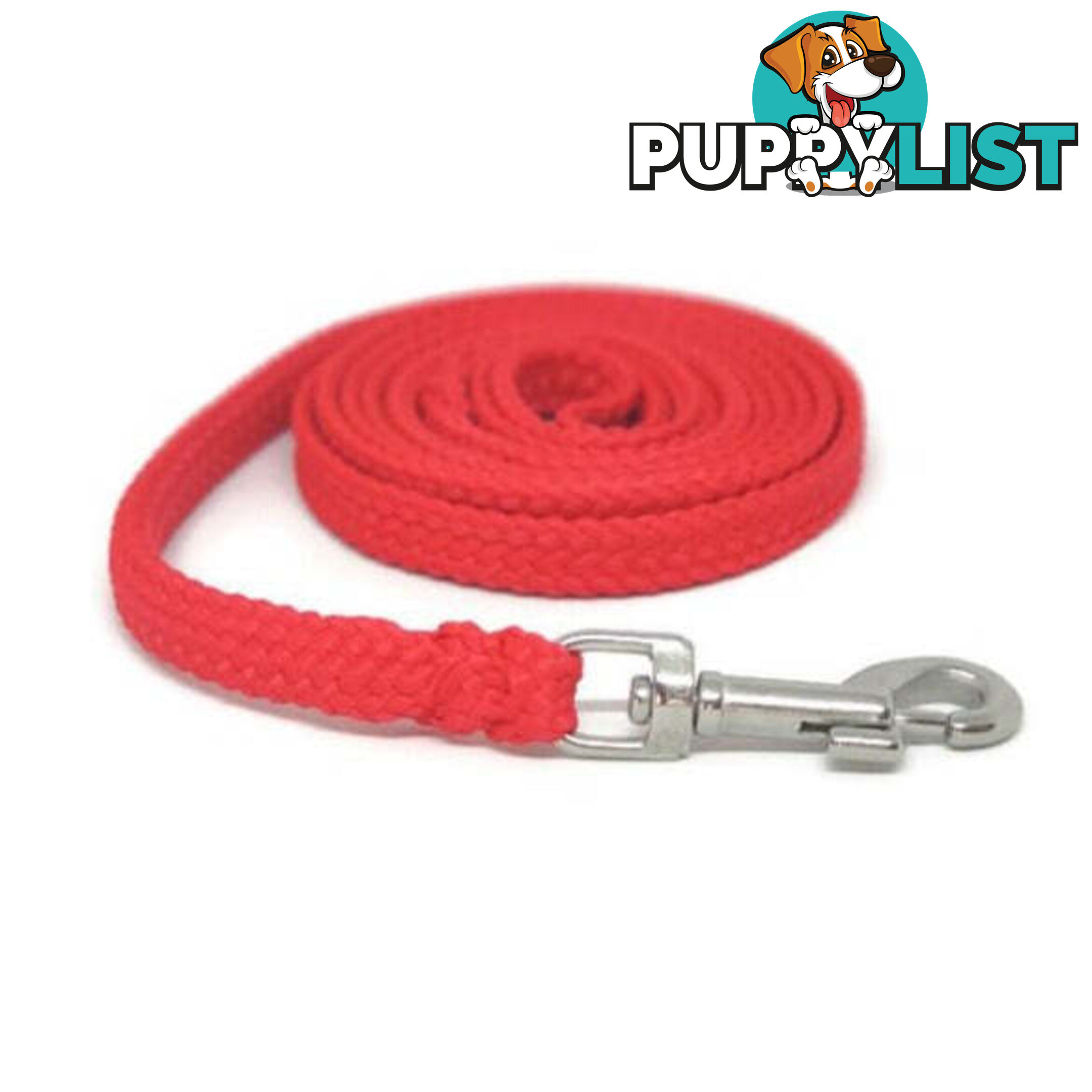 1.8m to 10m Long Dog Lead No Stitching Tough Yarnix 10mm Wide - YNXLD10-3-GRN-SS