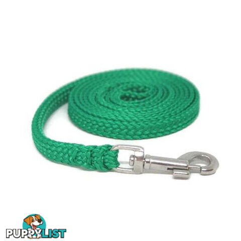 1.8m to 10m Long Dog Lead No Stitching Tough Yarnix 10mm Wide - YNXLD10-3-GRN-SS