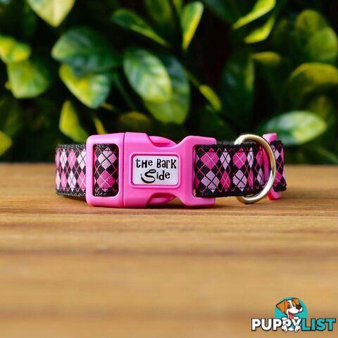 Tartan Dog Collar / XS - L - Hand Made by The Bark Side - TBSTARLGEGRN