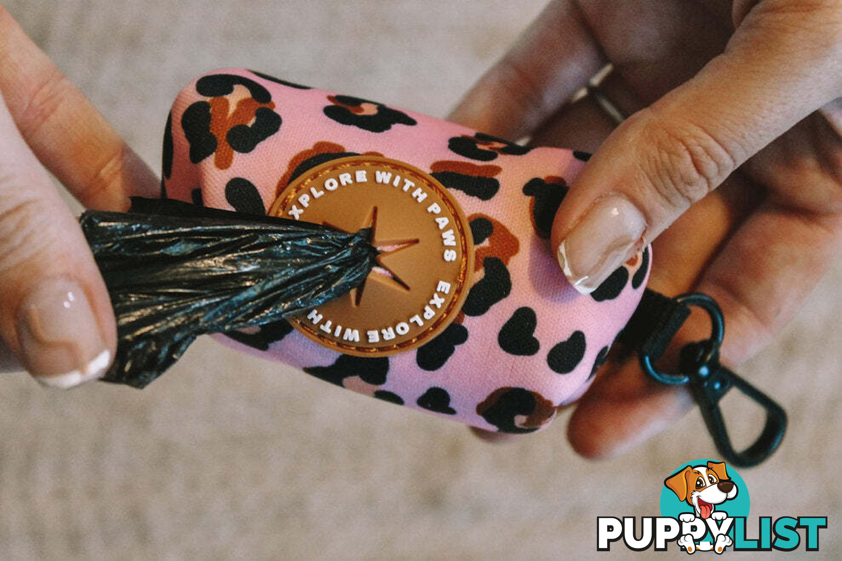 Designer Poop Bag Holder by Explore with Paws - EWPPOOCRO