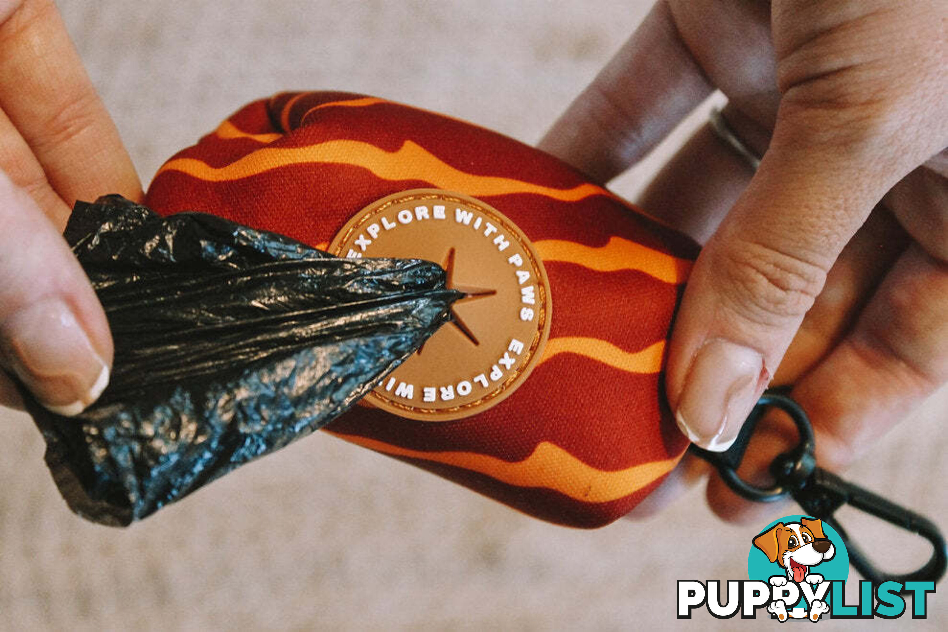 Designer Poop Bag Holder by Explore with Paws - EWPPOOCRO