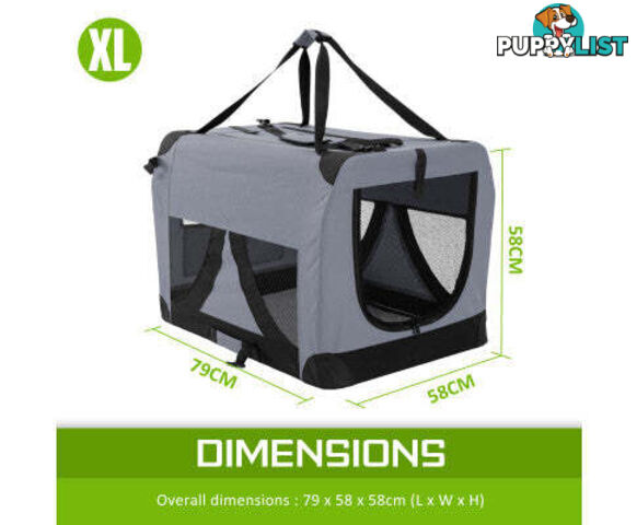 Paw Mate Portable Soft Dog Cage Crate Carrier - V274-PET-02XXXL-RD