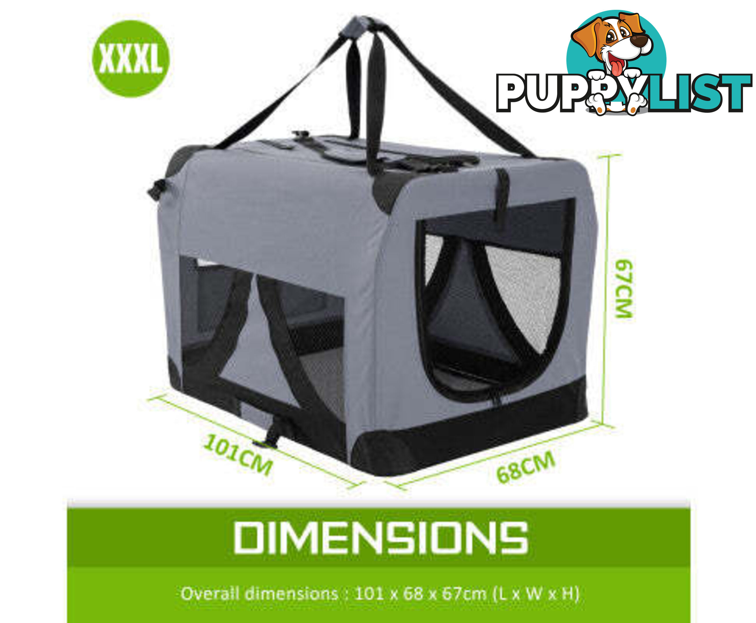 Paw Mate Portable Soft Dog Cage Crate Carrier - V274-PET-02XXXL-RD