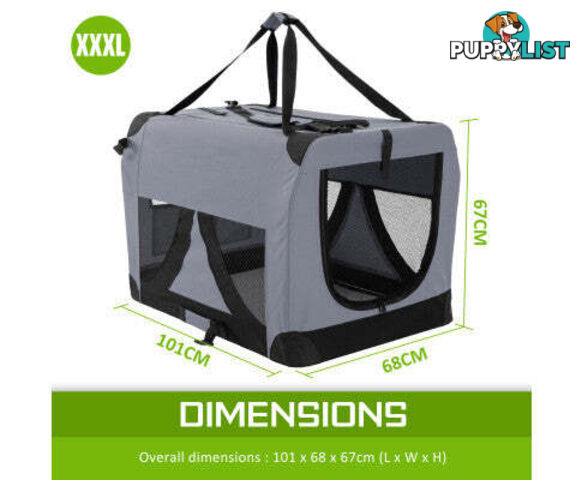 Paw Mate Portable Soft Dog Cage Crate Carrier - V274-PET-02XXXL-RD