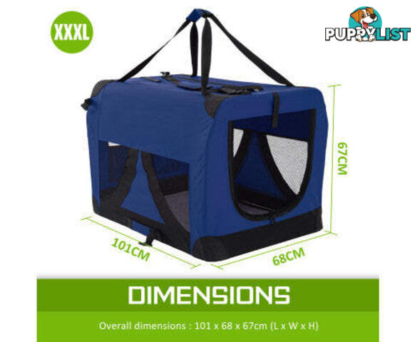 Paw Mate Portable Soft Dog Cage Crate Carrier - V274-PET-02XXXL-RD