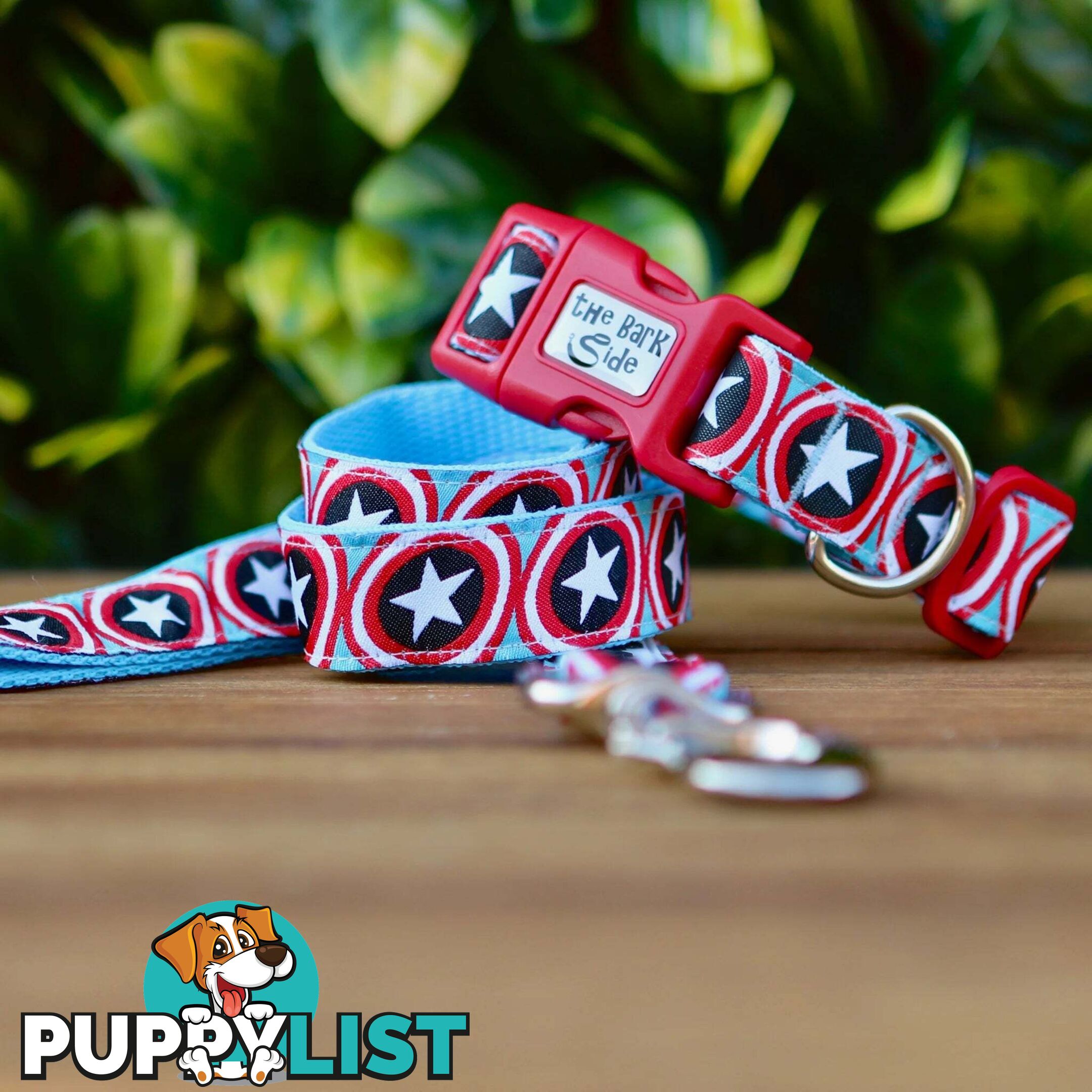 Captain America Dog Lead - Hand Made by The Bark Side - TBSLDCAP201.2