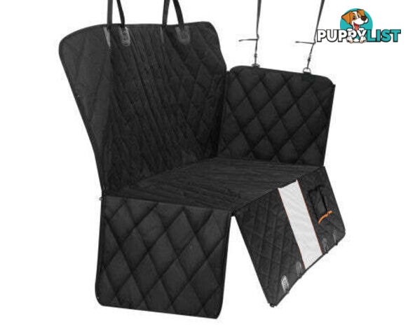 i.Pet Pet Car Seat Cover Dog Protector Hammock Back Waterproof Belt Non Slip Mat - PET-COVER-137X147-BK