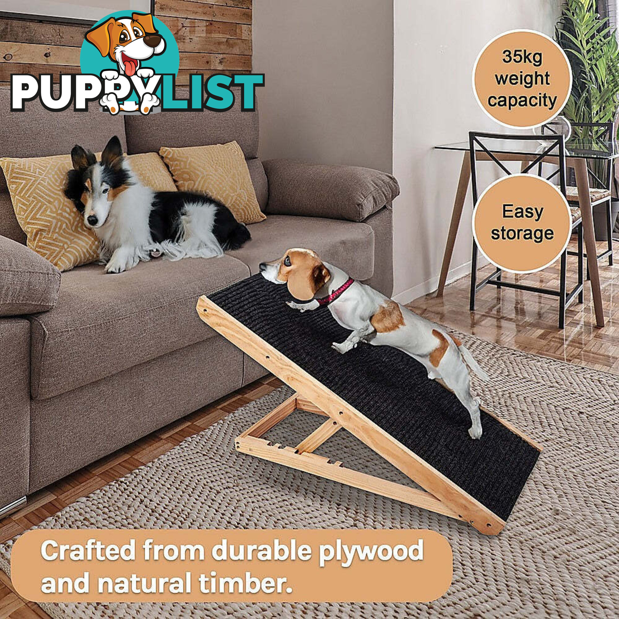 Dog Ramp Pet Ramp Adjustable Heights Portable - V63-827691