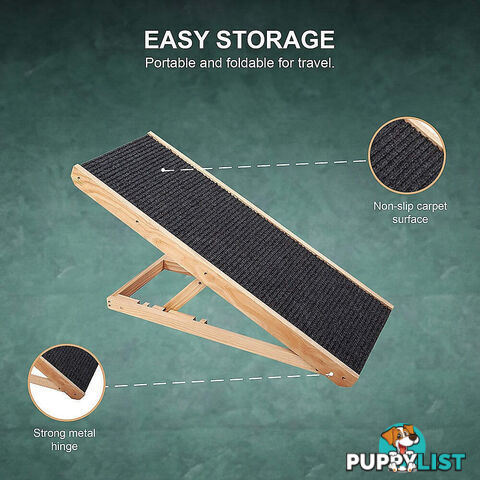 Dog Ramp Pet Ramp Adjustable Heights Portable - V63-827691