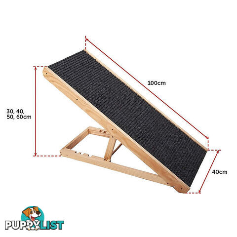 Dog Ramp Pet Ramp Adjustable Heights Portable - V63-827691