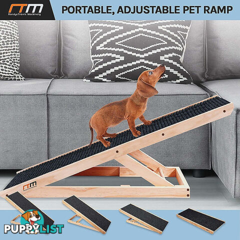 Dog Ramp Pet Ramp Adjustable Heights Portable - V63-827691