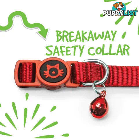 NYLON CAT COLLAR - BAINBRIDGE - BB-A7194-RED