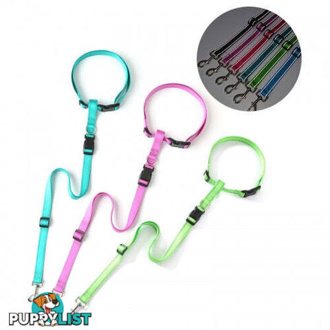 Hands Free Runner/Walker Waist Dog Leash Reflective- Moondidley Pets - MDPLDRUNBLK