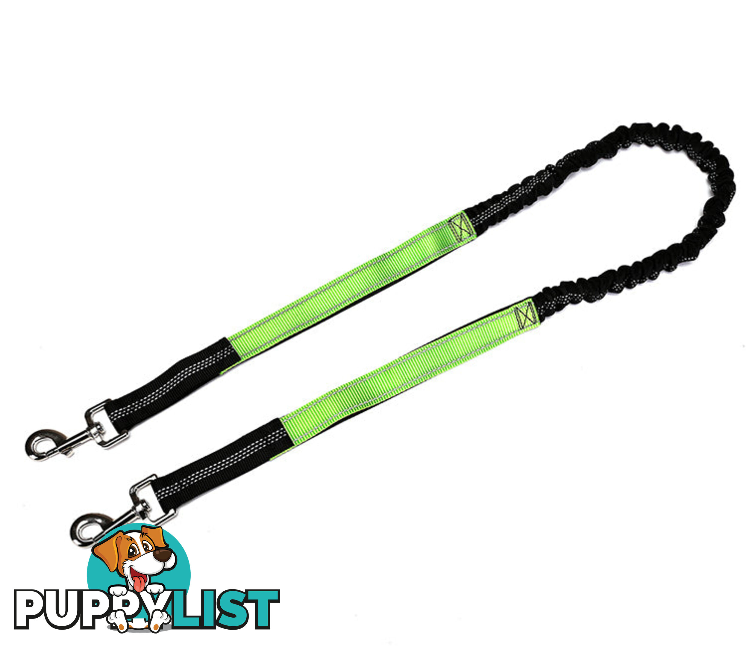 Hands Free Runner/Walker Waist Dog Leash Reflective- Moondidley Pets - MDPLDRUNBLK