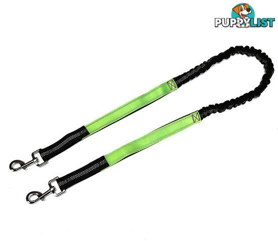 Hands Free Runner/Walker Waist Dog Leash Reflective- Moondidley Pets - MDPLDRUNBLK