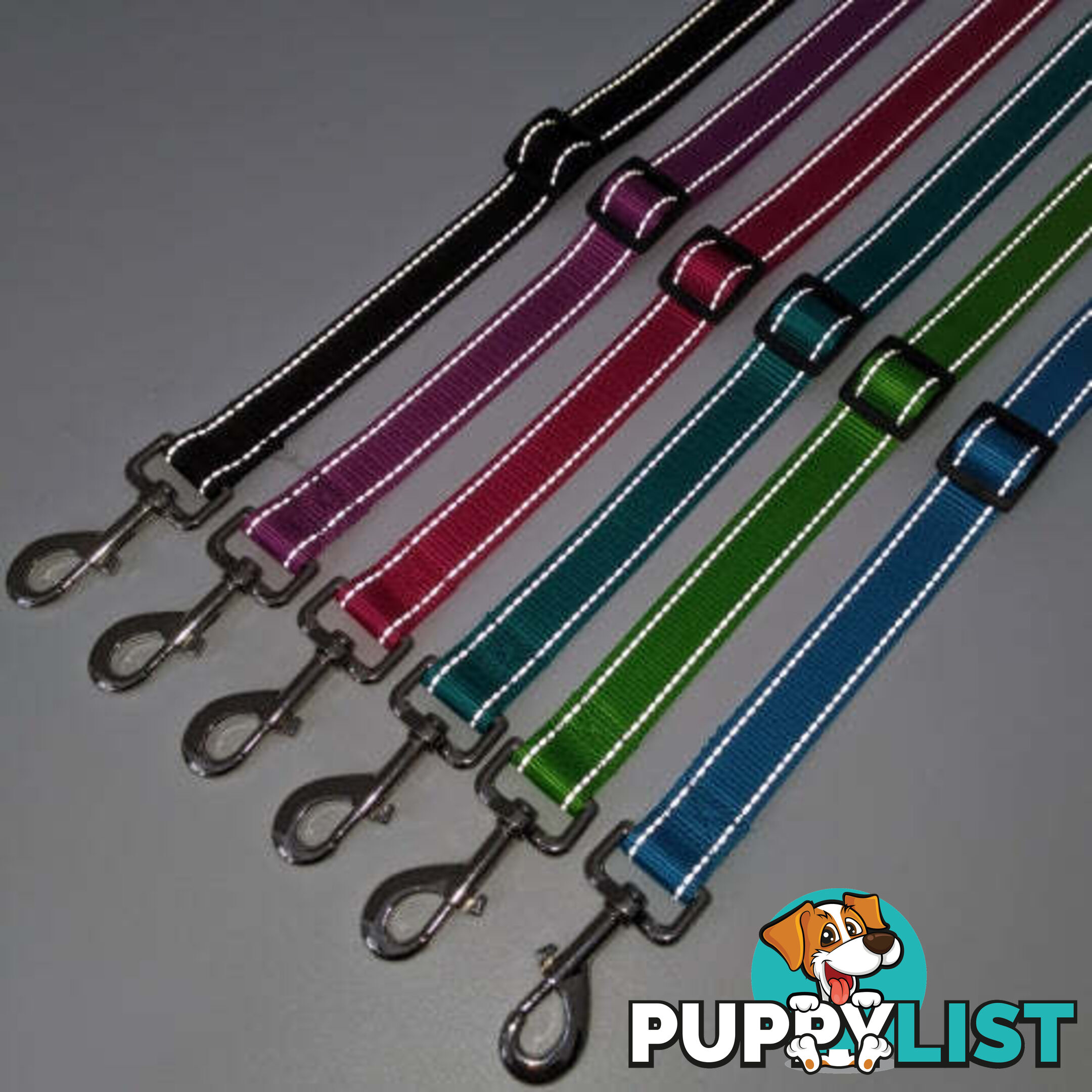 Hands Free Runner/Walker Waist Dog Leash Reflective- Moondidley Pets - MDPLDRUNBLK