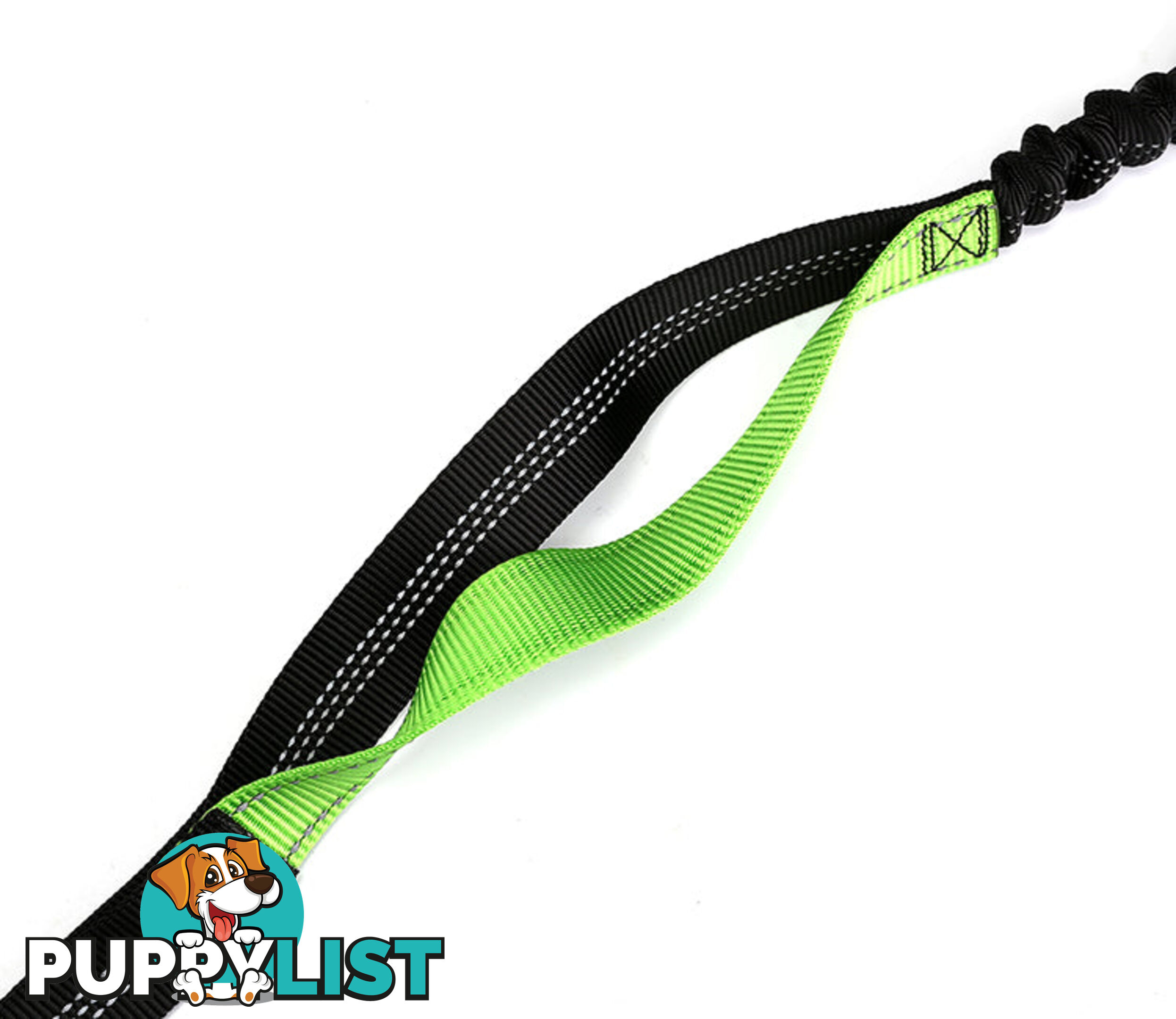 Hands Free Runner/Walker Waist Dog Leash Reflective- Moondidley Pets - MDPLDRUNBLK