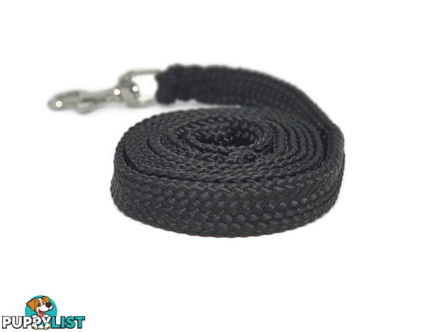 1.8m to 10m Long Dog Lead No Stitching Tough Yarnix 20mm Wide - YNXLD203SSBLUYEL