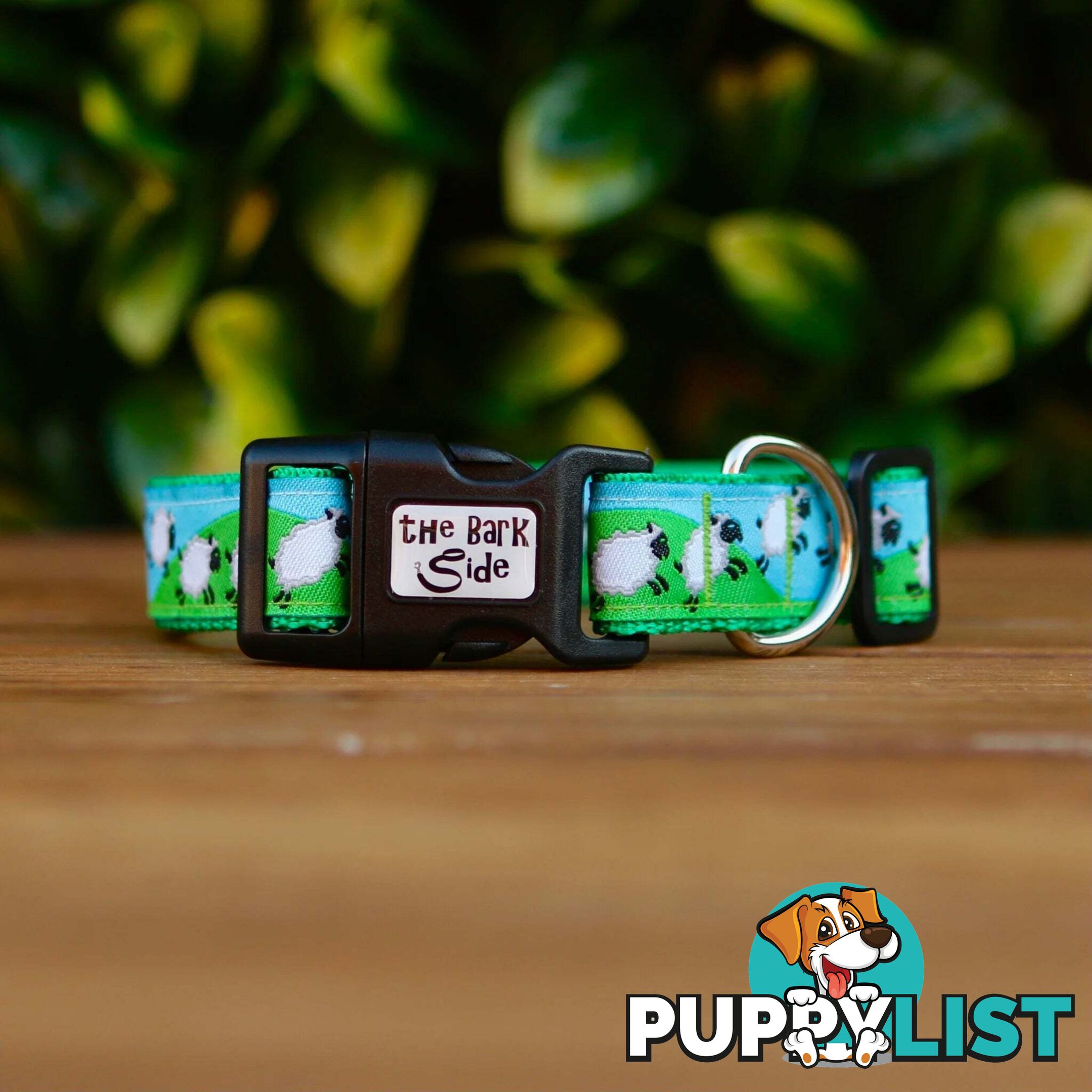 Counting Sheep Dog Collar / XS - L - Hand Made by The Bark Side - TBSCOUXS