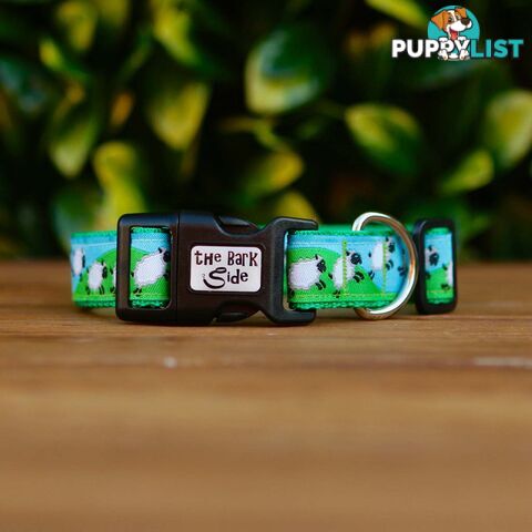 Counting Sheep Dog Collar / XS - L - Hand Made by The Bark Side - TBSCOUXS